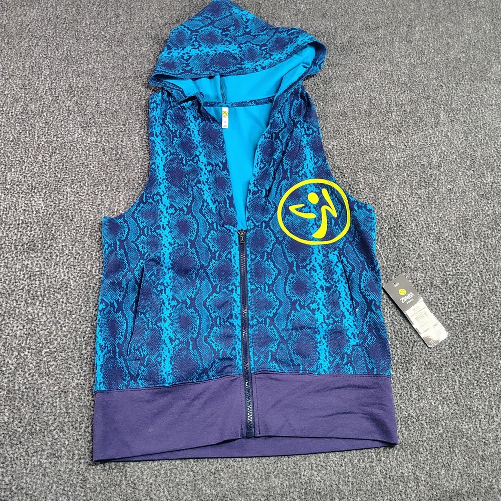 New zumba hoodie vest small‎